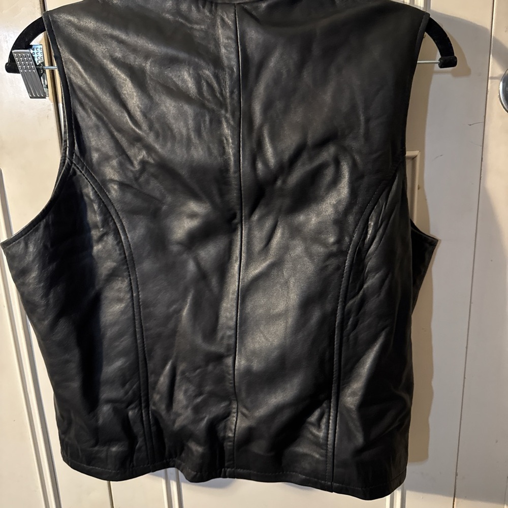 Classiques Entier Black lamb Skin Leather / Vest Jacket - Picture 4 of 4